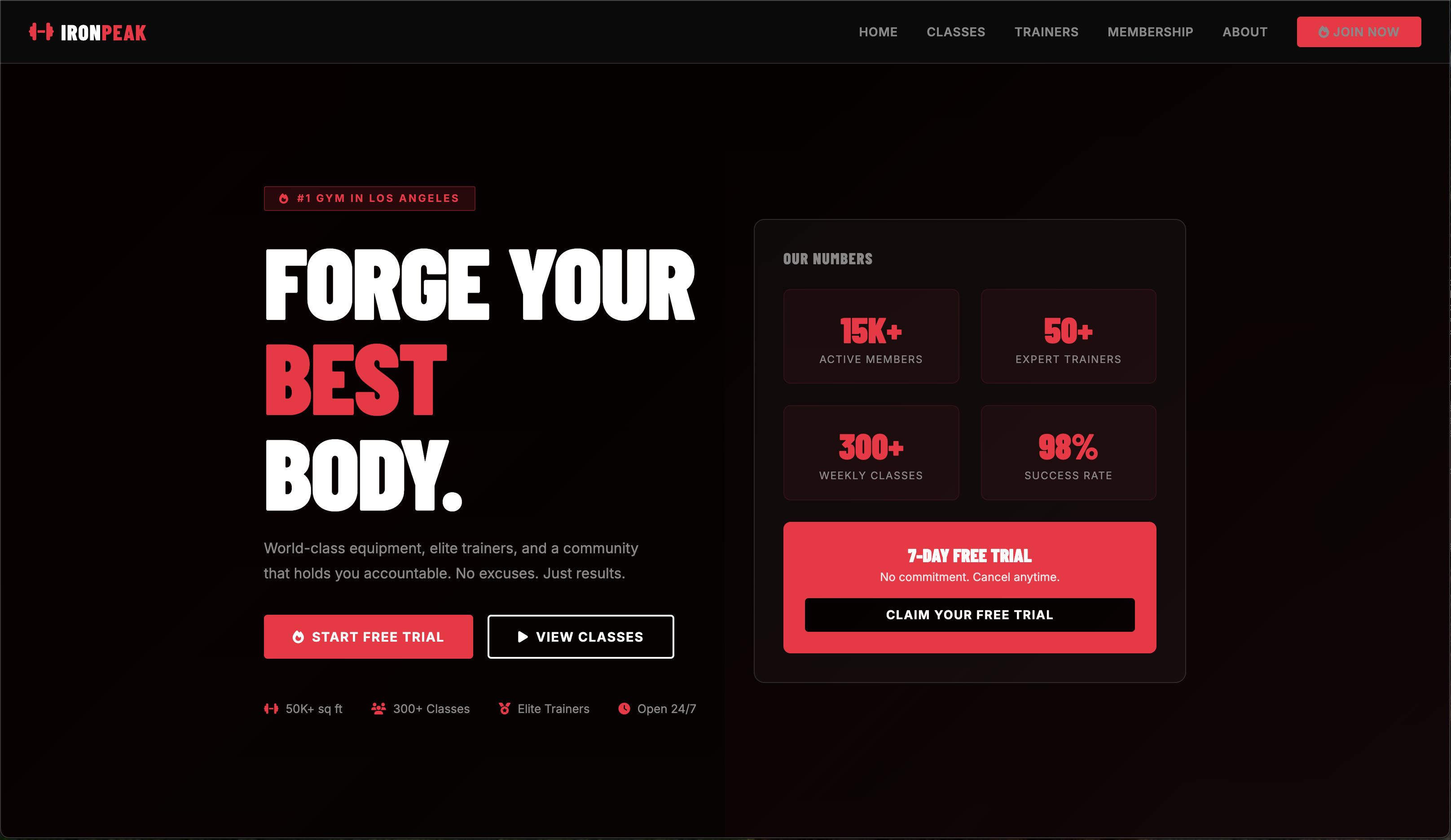 Gym & Fitness Website